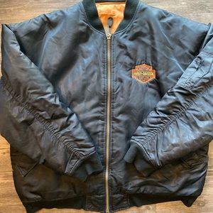 Vintage Harley Davidson Jacket. L/XL